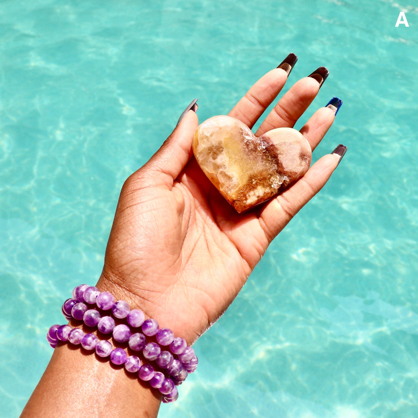 Pink Amethyst Heart (Rare)