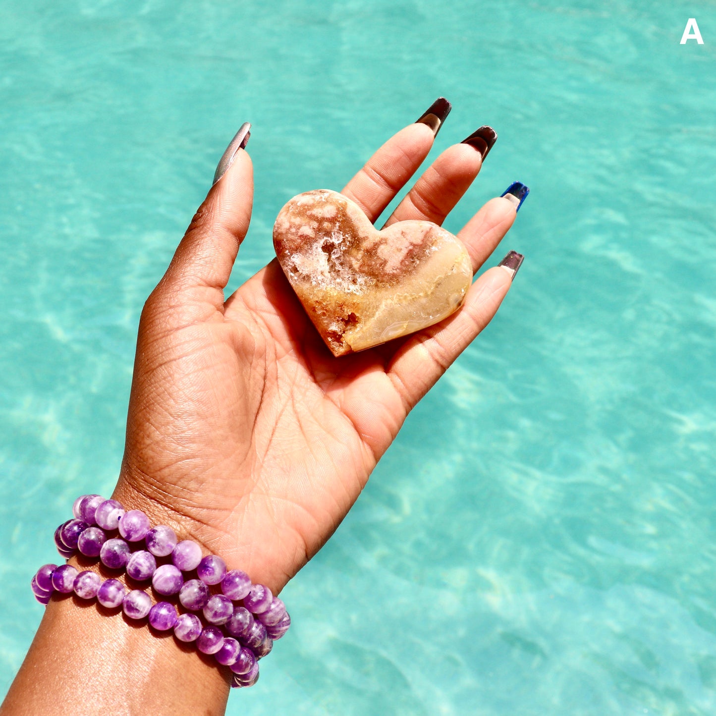 Pink Amethyst Heart (Rare)