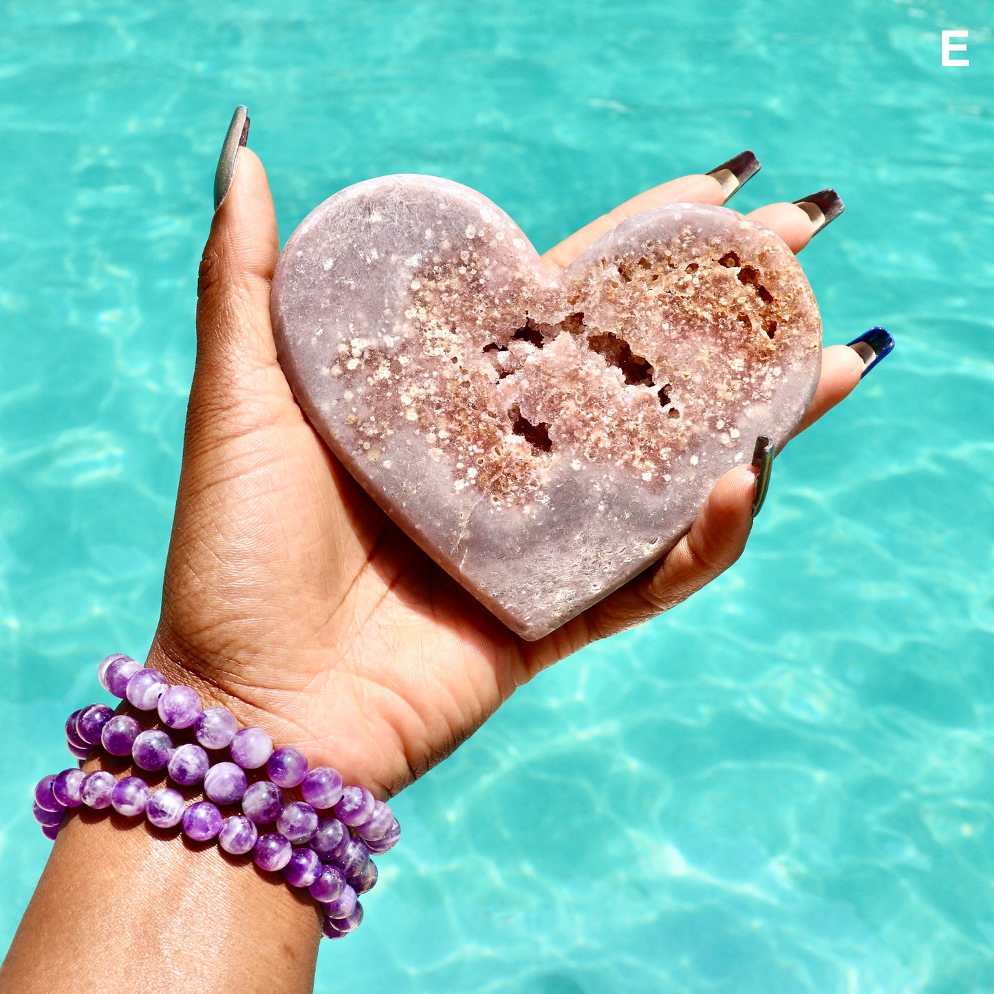 Pink Amethyst Heart (Rare)