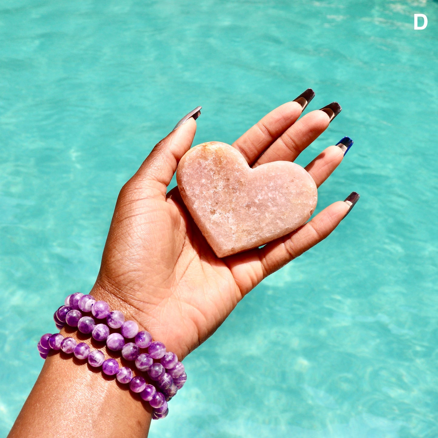 Pink Amethyst Heart (Rare)