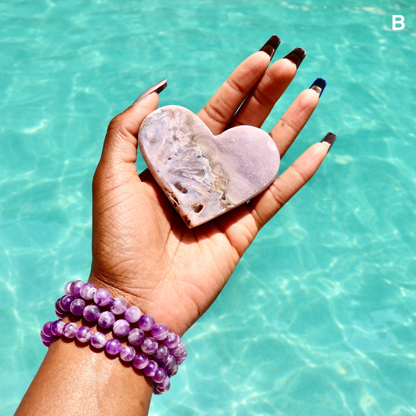 Pink Amethyst Heart (Rare)