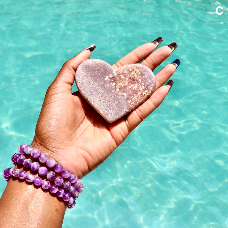 Pink Amethyst Heart (Rare)