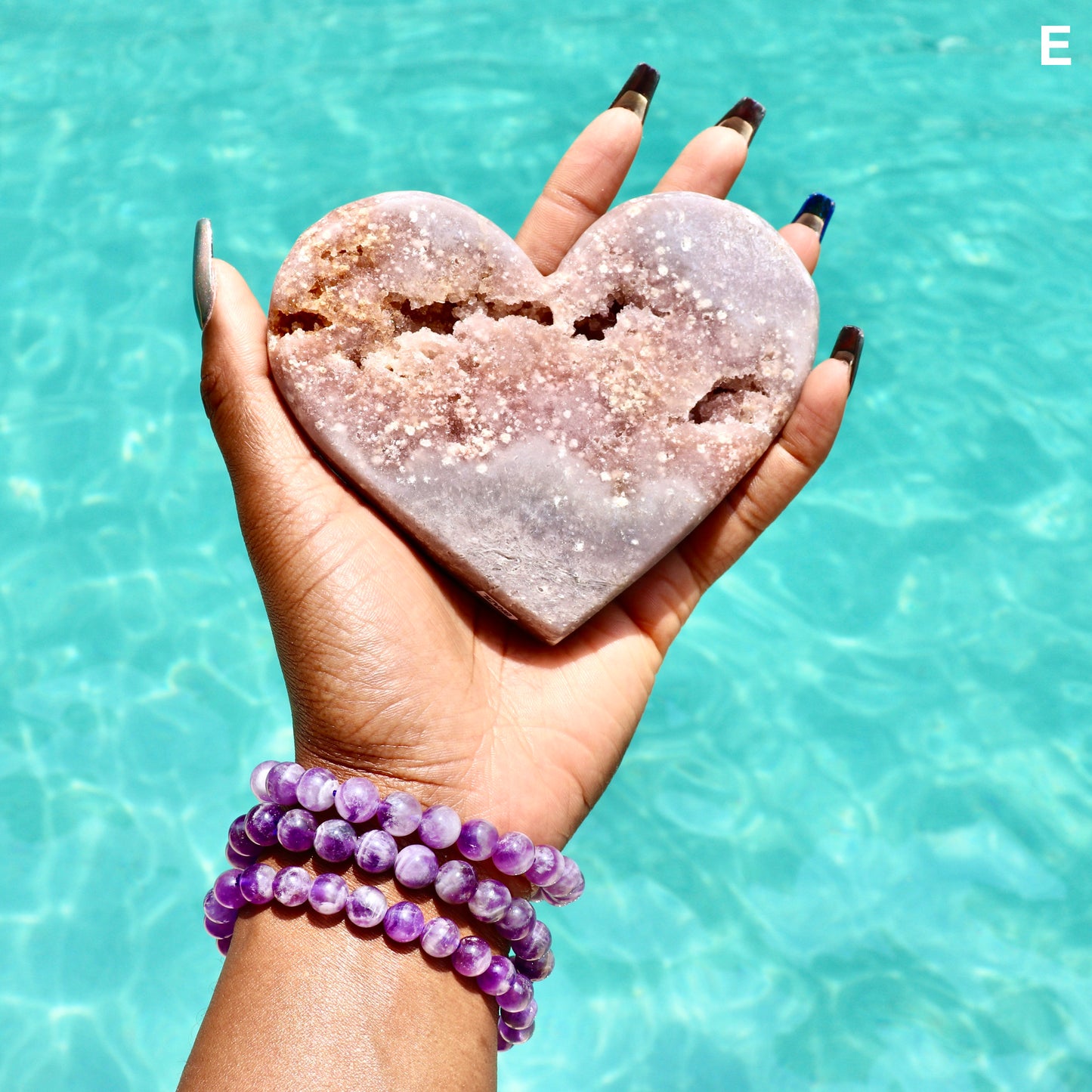 Pink Amethyst Heart (Rare)