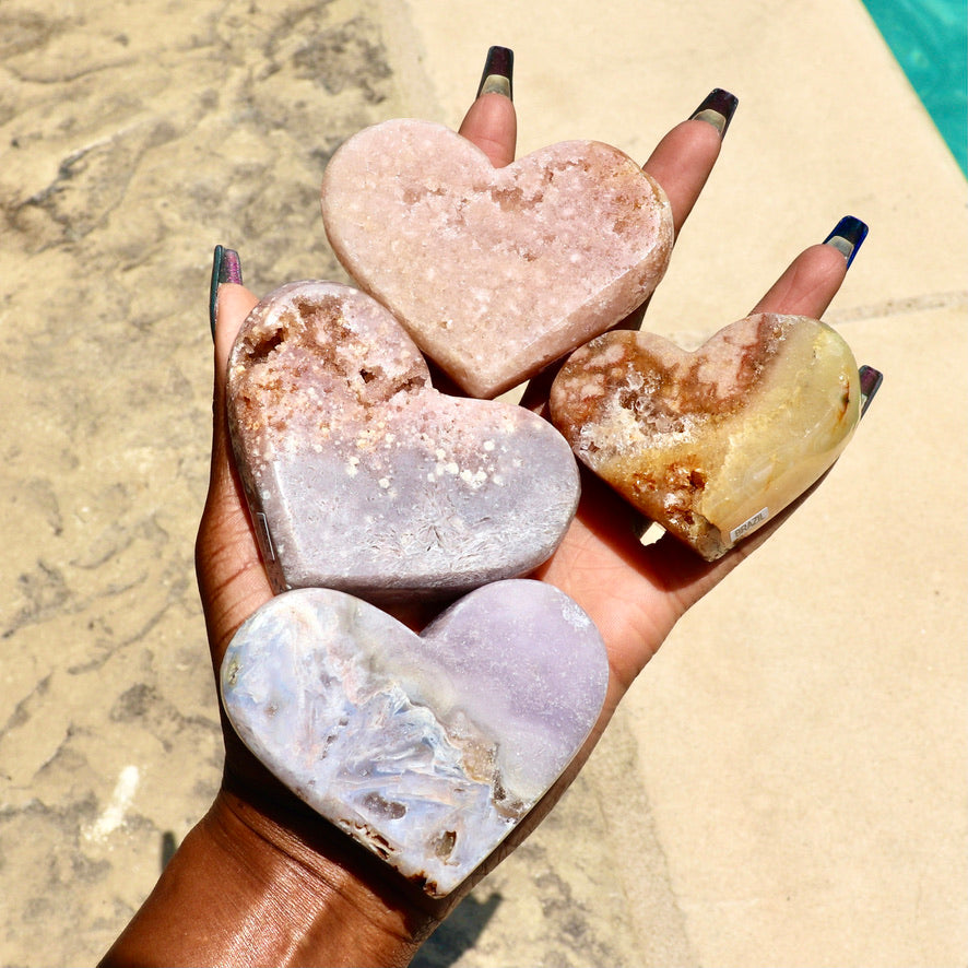 Pink Amethyst Heart (Rare)