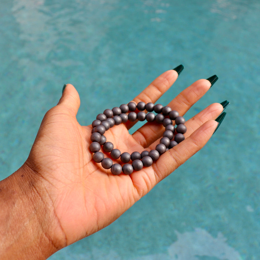 8 mm matte hematite bracelets