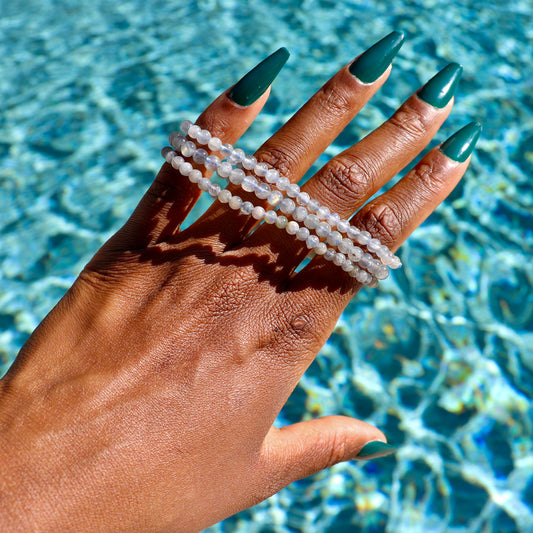 4 mm labradorite bracelet