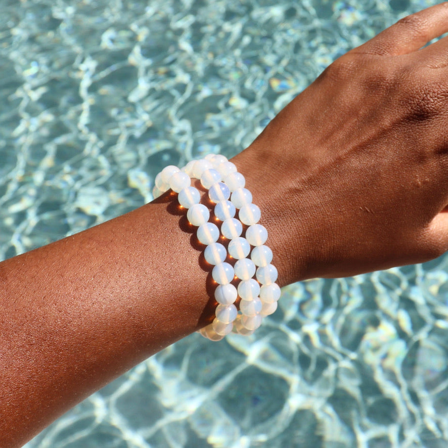 8 mm Opalite Elastic Bracelet
