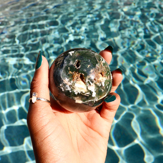 Moss Agate Sphere (2.60")
