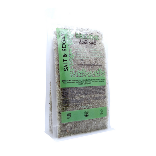 peppermint eucalyptus all natural handmade bath salt