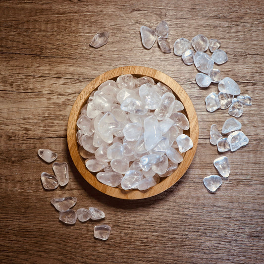 tumbled clear quartz