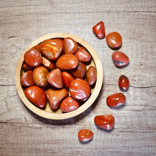 tumbled red jasper