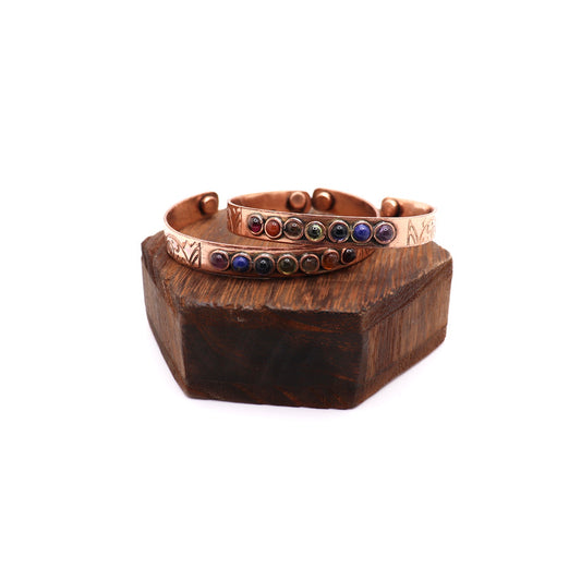 7 chakra magnetic copper bracelet