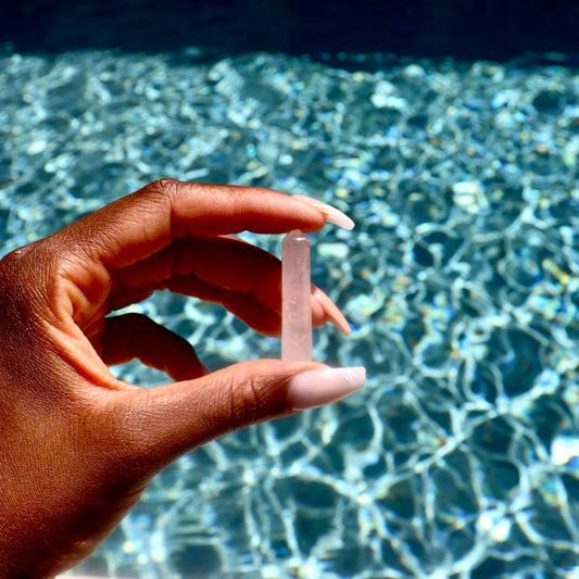 1" 1.75" inch Rose Quartz Standing Point