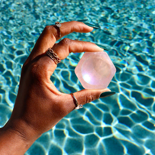 Small Aura Rose Quartz Bowls (2.00")