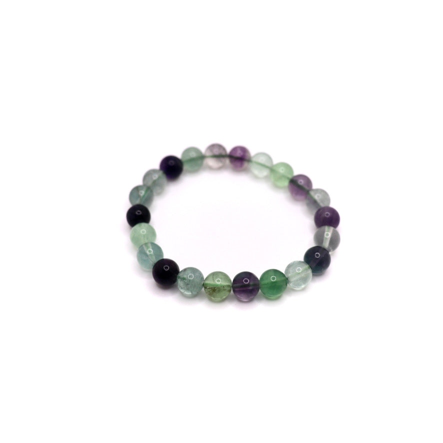 8 mm rainbow fluorite bracelet