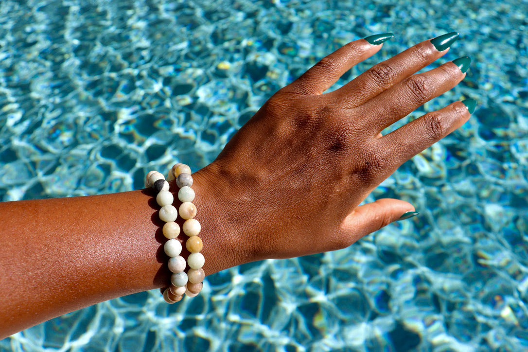 8 mm mixed amazonite bracelet