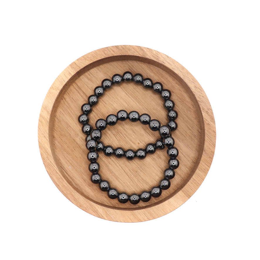 8 mm hematite elastic bracelet
