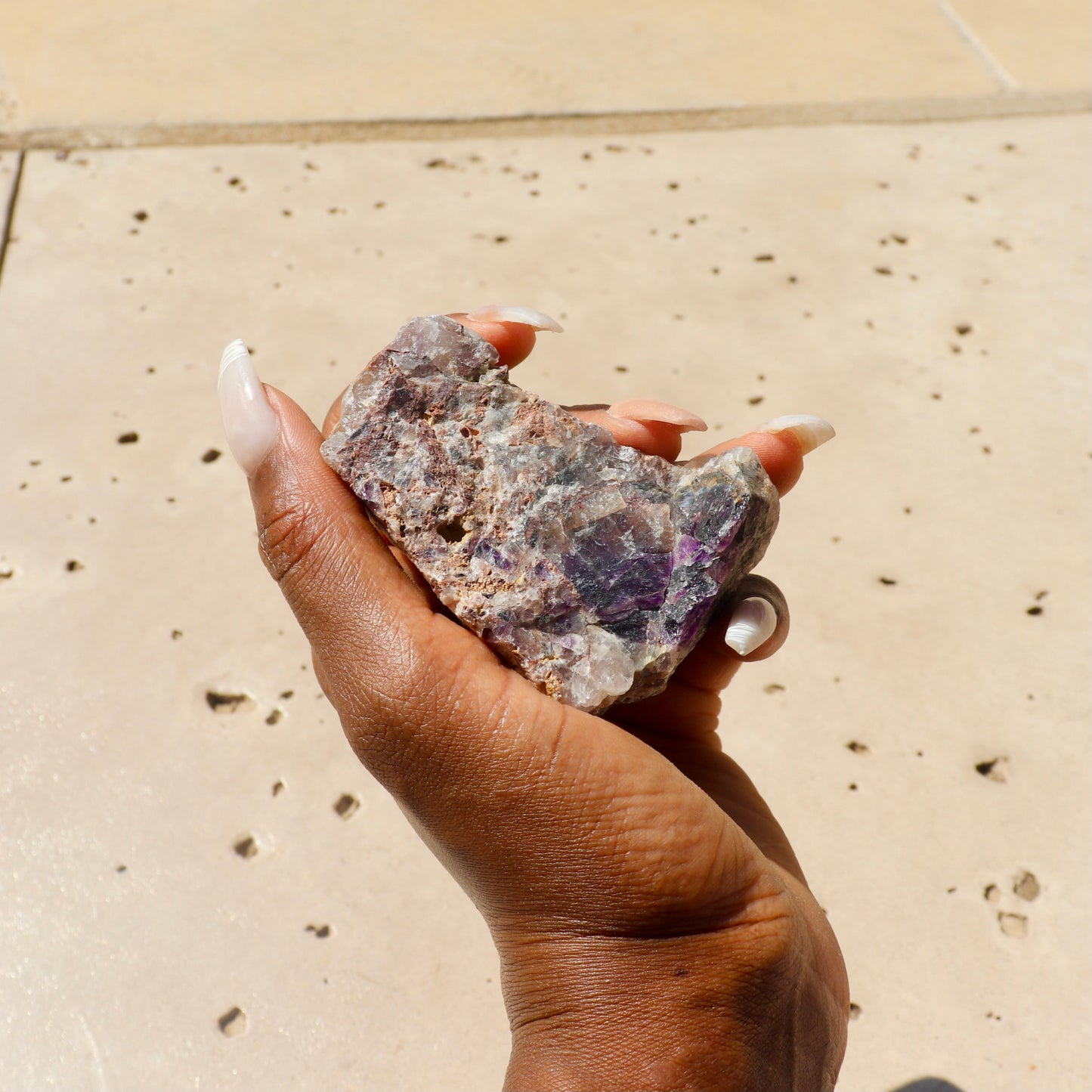 raw rough amethyst chunks natural stone
