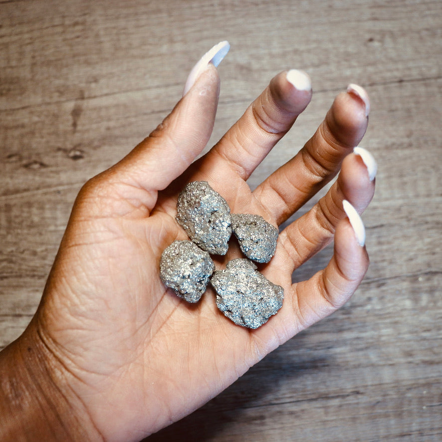 rough pyrite fool's gold