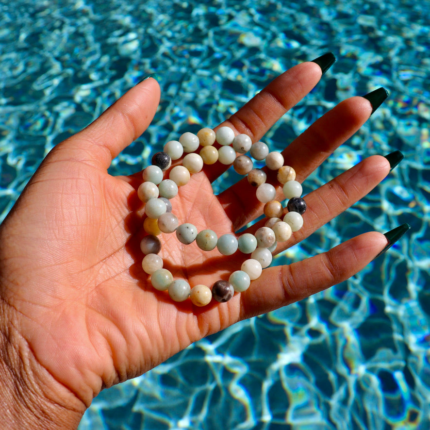8 mm mixed amazonite bracelet
