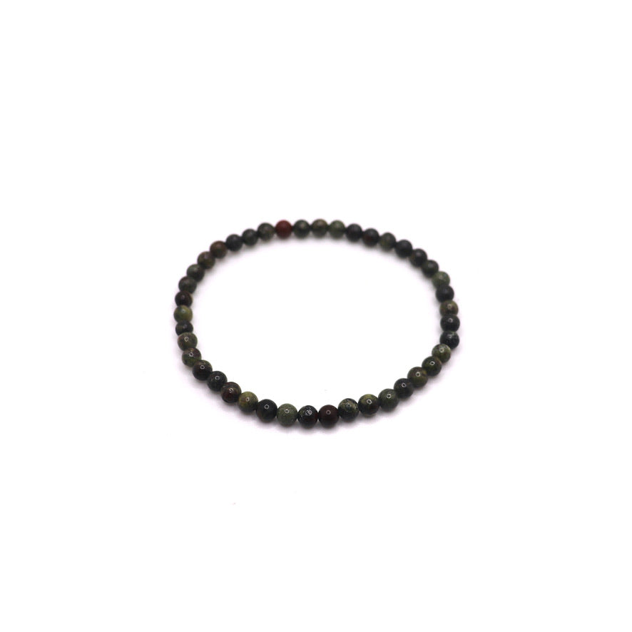 4 mm dragons blood jasper elastic bracelet