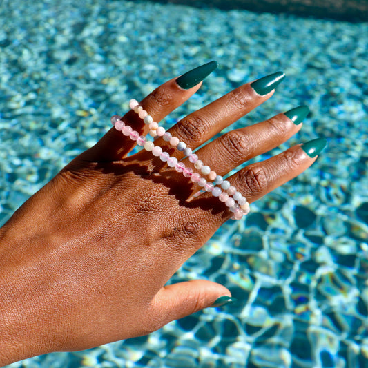 4 mm morganite bracelet