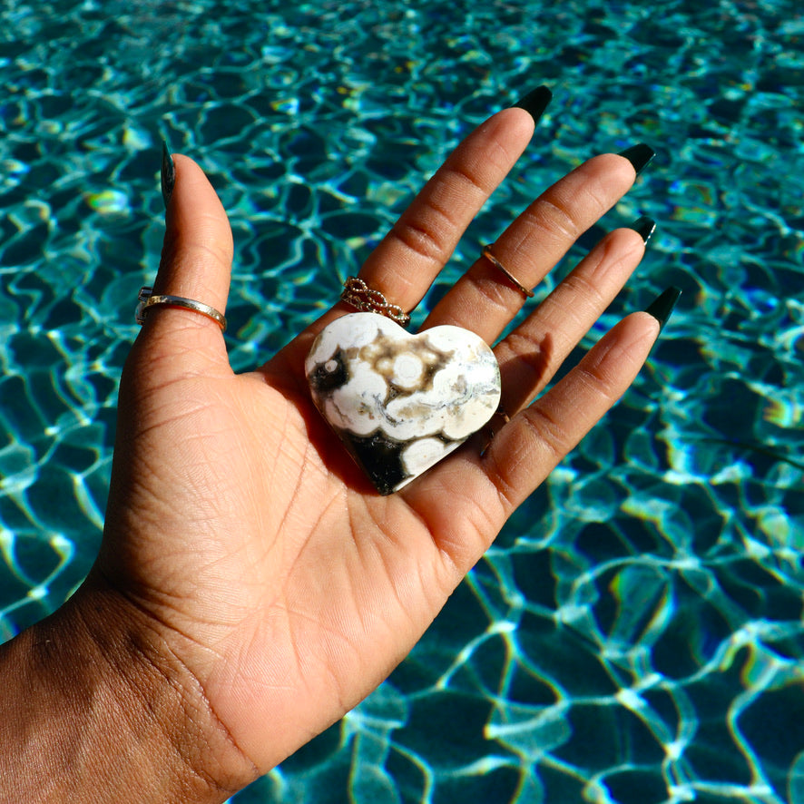 Ocean Jasper Heart