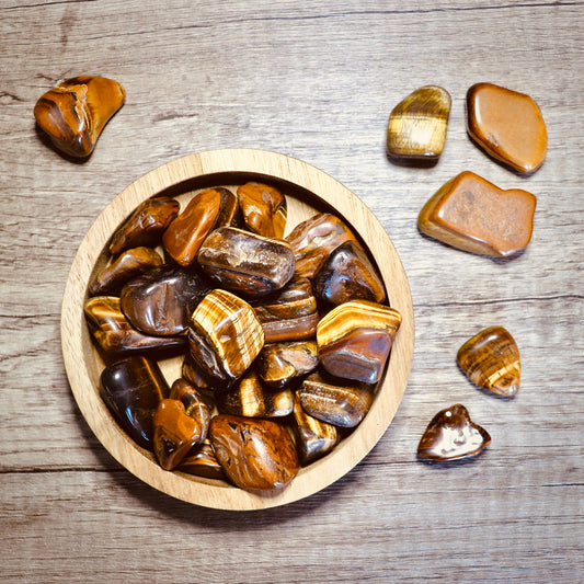 tumbled gold tiger's eye
