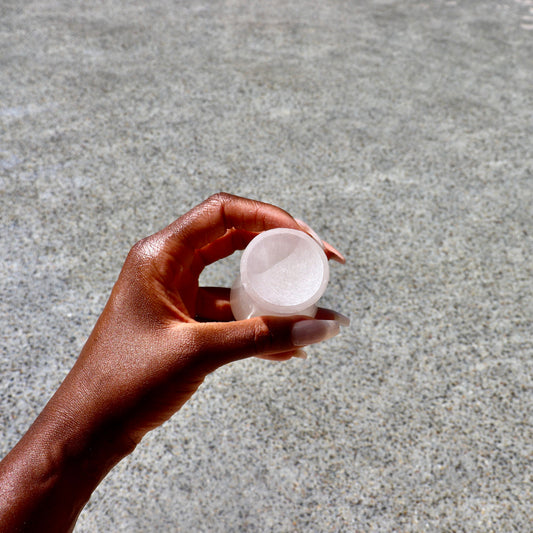 2.5" inch selenite sphere stand