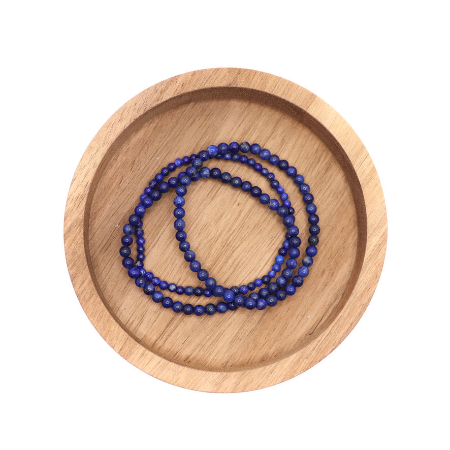 4 mm lapis lazuli elastic bracelet