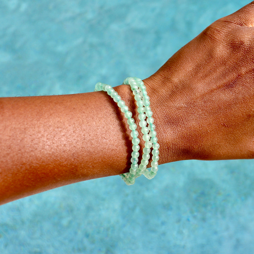 4 mm green aventurine bracelet