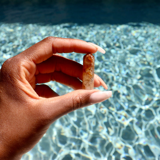1" 1.75" inch golden healer standing crystal points