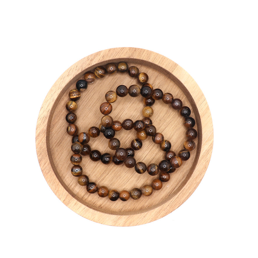 8 mm Tiger's Eye Elastic Bracelet