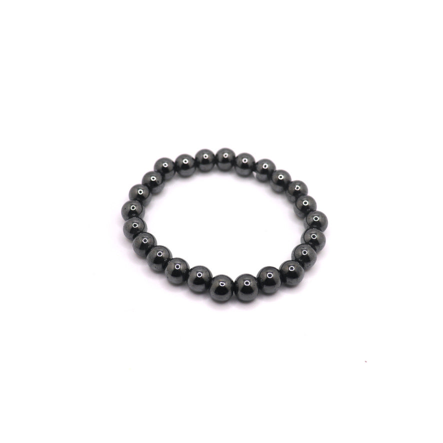 8 mm hematite elastic bracelet