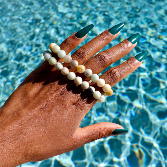 8 mm mixed amazonite bracelet