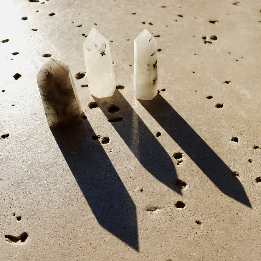 Tourmalinated Quartz Standing Towers (Standing Points)