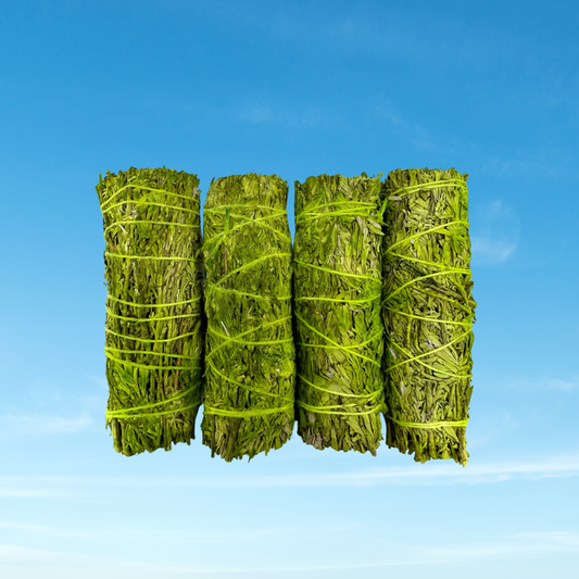 Patchouli Blue Sage Smudge Stick - Green Sage