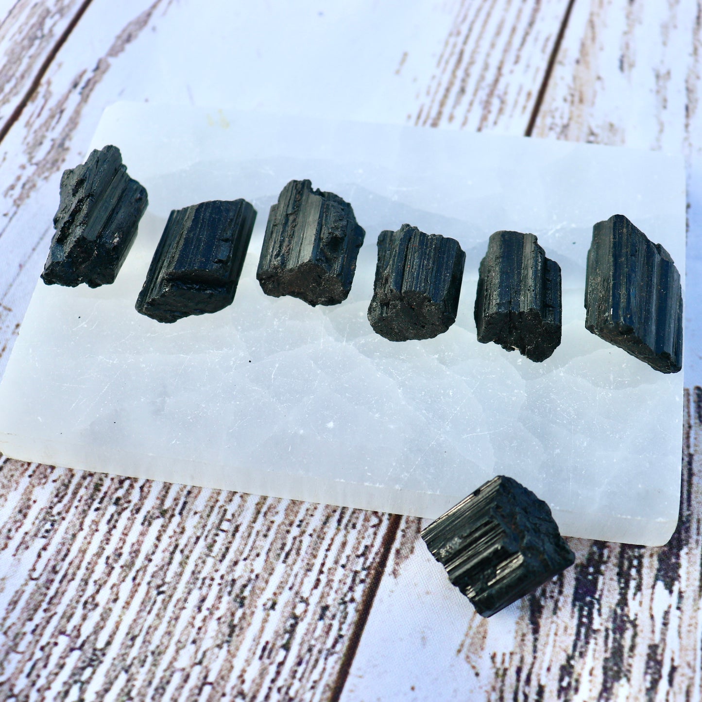 Rough Black Tourmaline Mini Rods