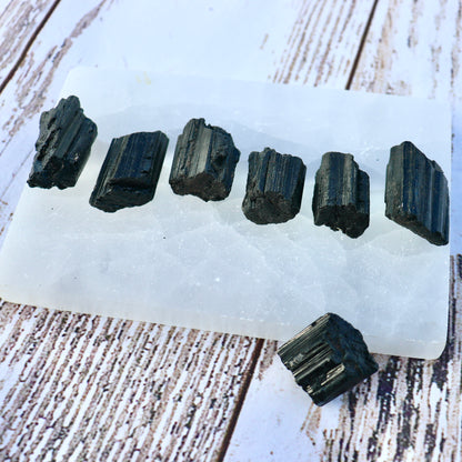 Rough Black Tourmaline Mini Rods