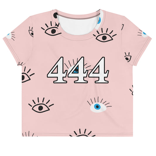 Angel Number 444 Evil Eye Crop Tee