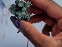 rough prehnite green natural stone video