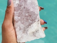 SNOH - Druzy Nebula Amethyst with Polished Edges and Cut Base