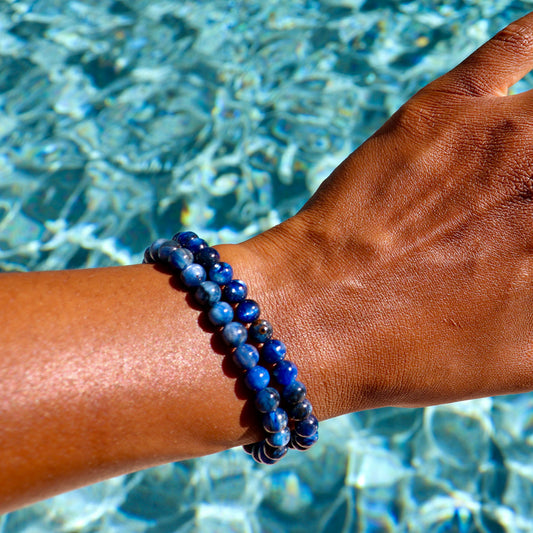 5-7 mm blue kyanite bracelet