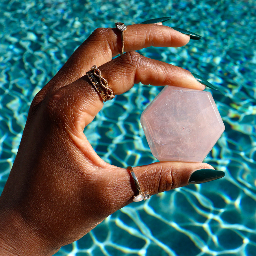 Small Aura Rose Quartz Bowls (2.00")