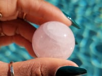 Rose Quartz Sphere (Small: 1.25" diameter)