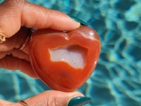 Druzy Carnelian Heart