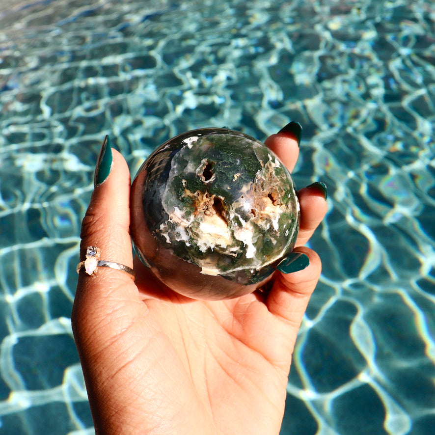Moss Agate Sphere (2.60")