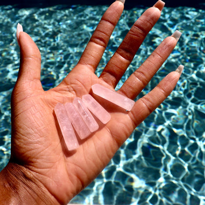 1" 1.75" inch Rose Quartz Standing Point