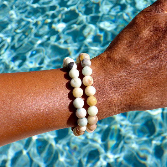 8 mm mixed amazonite bracelet