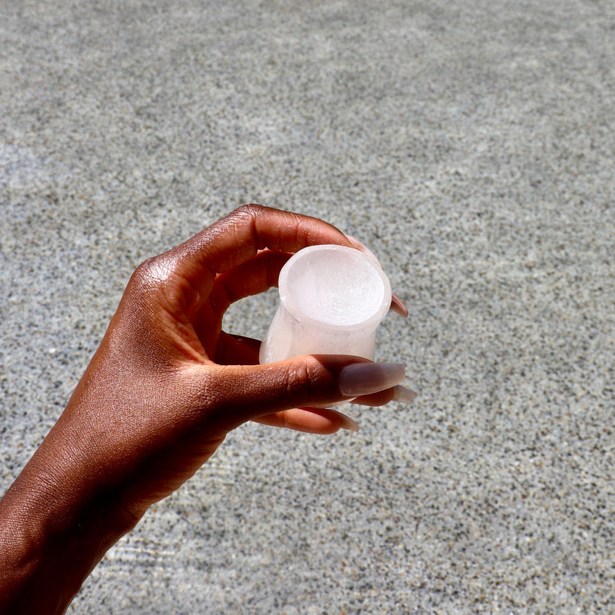 2.5" inch selenite sphere stand